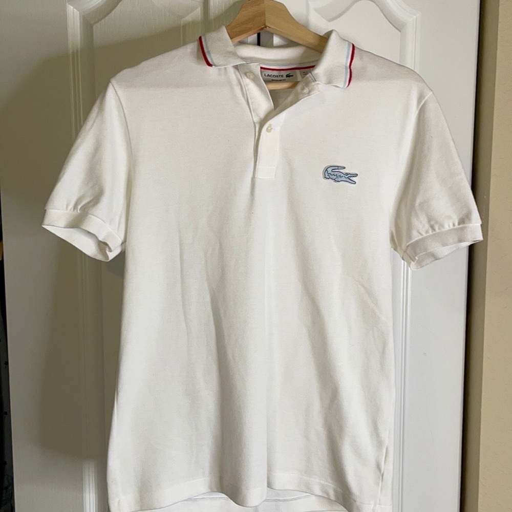 Lacoste white polo shirt
